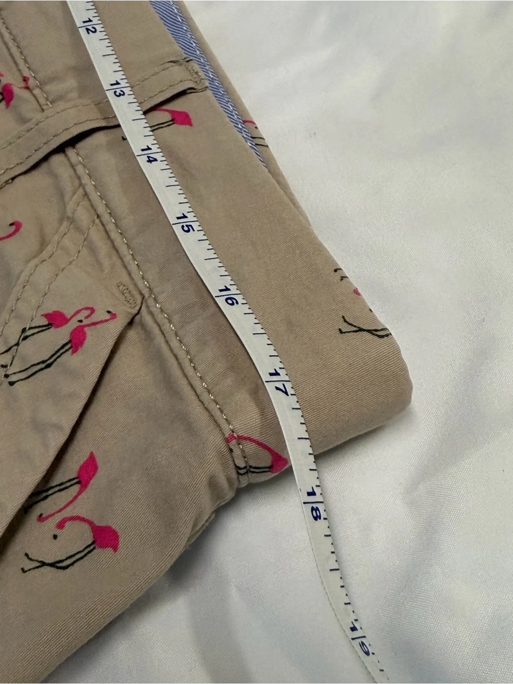 croft & barrow Beige Skort with Pink Flamingo Print - Picture 9 of 11